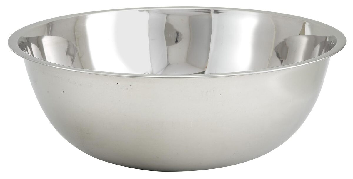 Winco 20 Quart Stainless Steel Mixing Bowl for Commercial Use