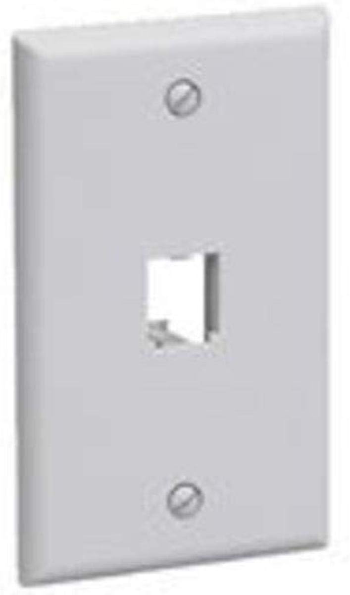 Panduit CFP1WH 1-Port Mini-Com Single-Gang Faceplate, Classic Series, White
