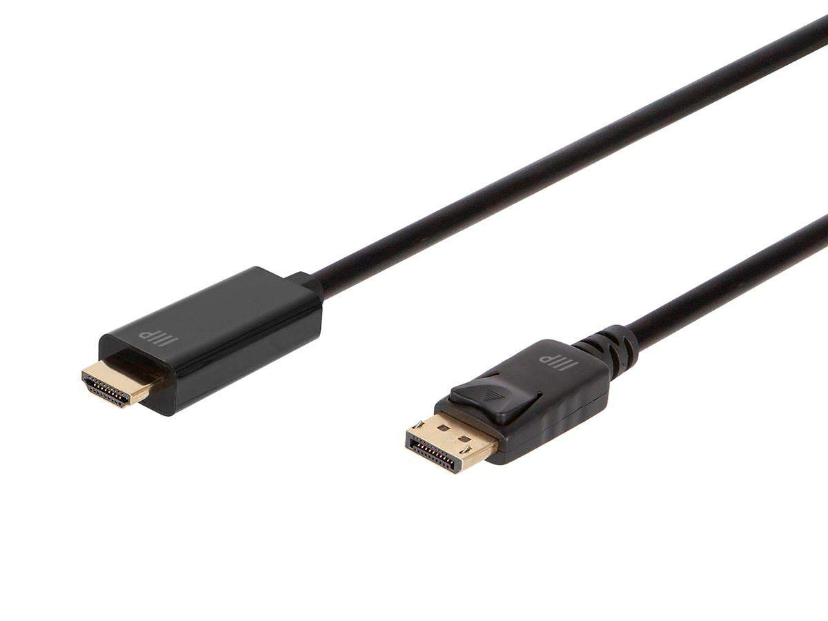 Monoprice DisplayPort to HDTV Cable - 2 Meter (6.6ft) 4K@60Hz - Select Series Black 1 Count (Pack of 1)