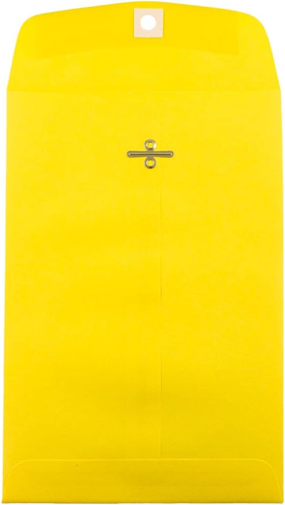 JAM PAPER 6 x 9 Open-End Catalog Envelopes with Clasp Closure