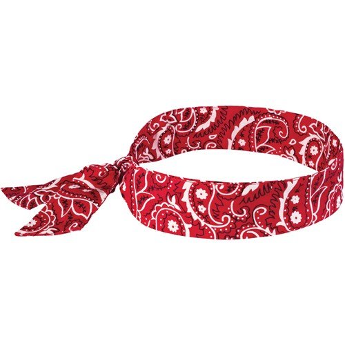 ERGODYNE Chill-Its 6700 Cooling Bandana - Red Western, One Size