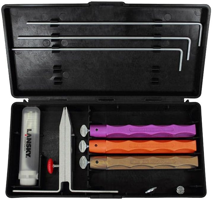 Lansky Diamond Standard Sharpening System with Coarse, Medium and Fine Hones