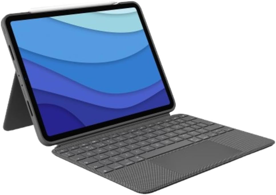 Logitech Combo Touch iPad Pro 11-inch (1st-4th gen) Keyboard Case - Oxford Gray