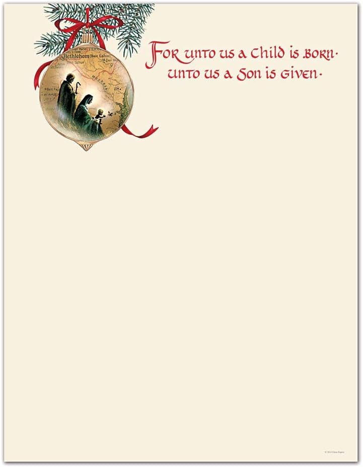 Great Papers! Holy Family Holiday Stationery Letterhead, 8.5" x 11", 80 sheets (2011873)