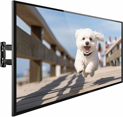 Mount-It! UL Certified Full Motion TV Wall Mount for Most 32-55 Inch Flat Screen TVs, Articulating TV Bracket Max VESA 400x400, Holds up to 308 lbs, Swivel and Tilt Bracket for 32, 42, 55 inch