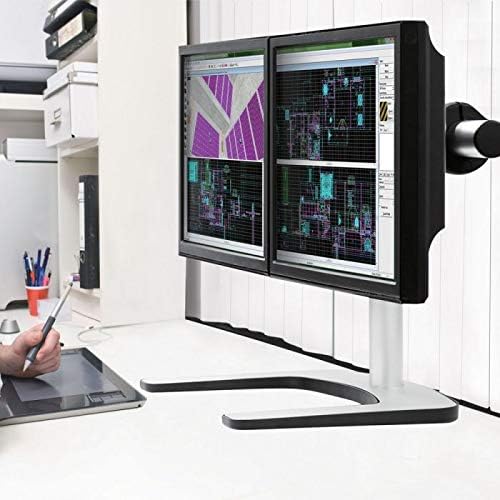 Atdec VFS-DH Dual Freestanding Horizontal Desk Monitor Mount (Supports two displays horizontally up to 27) with horizontal