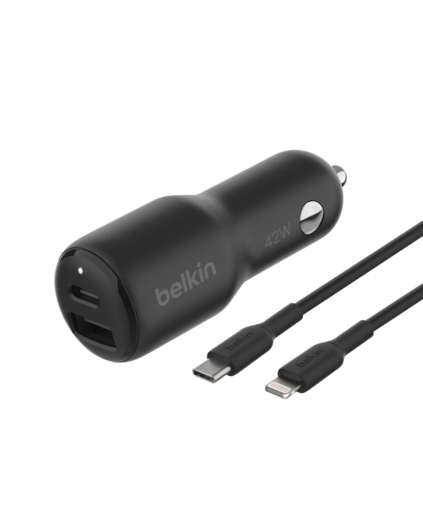 Belkin BoostCharge Dual Car Charger 42W (30W USB-C PD 3.1 + 12W USB-A)