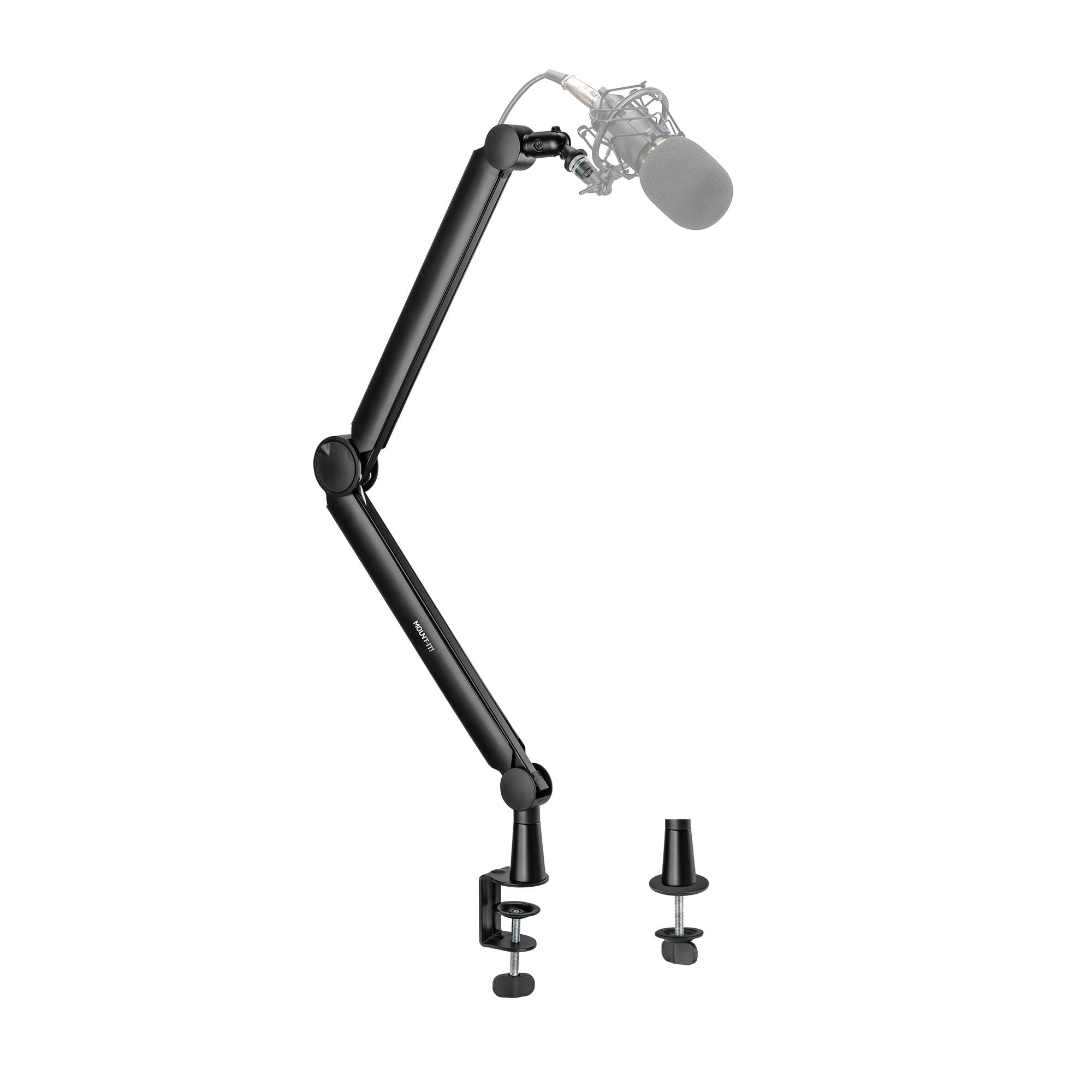 Mount-It! Mic Arm, Microphone Boom Arm, Adjustable Full Motion Mic Desk Mount, for Streaming, Gaming, Podcast, Recording