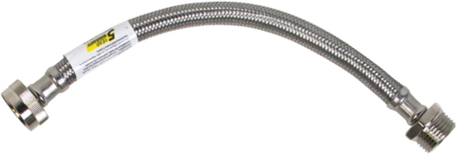 Certified Appliance Accessories Braided Stainless Steel Steam Dryer Installation Kit, 6ft - Stainless Steel, PVC, Polyester