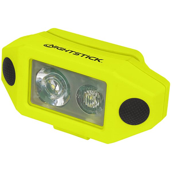 Nightstick XPP-5460GCX Intrinsically Safe Low-Profile Dual-Light Headlamp withZero-Band Mount-3 AAA-Green-UL913 / ATEX
