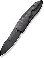 WE Gustavo T. Cecchini WE22028-5 Black Stonewashed with Etching Pattern Titanium Integral Handle