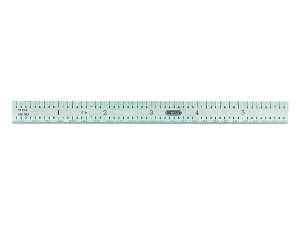 General Tools Flexible 6-Inch Straight Edge Ruler #616, Stainless Steel - 4 Graduations – 1/32 inch, 1/64 inch On One Side