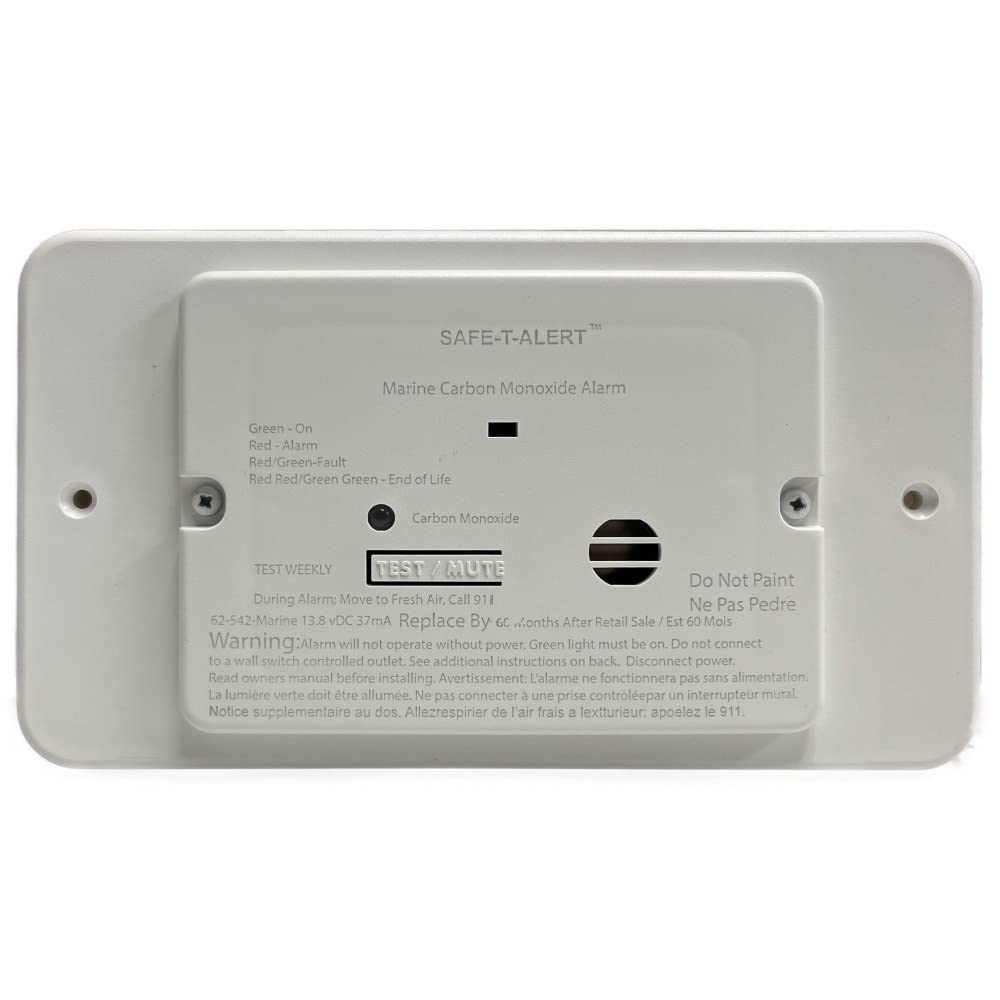 Safe-T-Alert 62 Series Carbon Monoxide Alarm - 12V - 62-542-Marine - Flush Mount - White