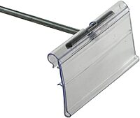 Azar 700840 1.25" x 2" Flip Scan Label Holder, 50 Pack