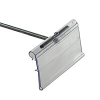 Azar 700840 1.25" x 2" Flip Scan Label Holder, 50 Pack