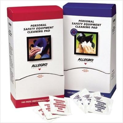 Allegro 3001 5x7" Alcohol-Free Respirator Cleaning Pads - 100/Pack
