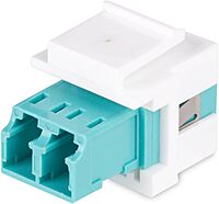 StarTech.com LC to LC Coupler, LC Fiber Coupler, LC/UPC Duplex Keystone Jack, Fiber Optic Keystone Coupler for Patch Panel