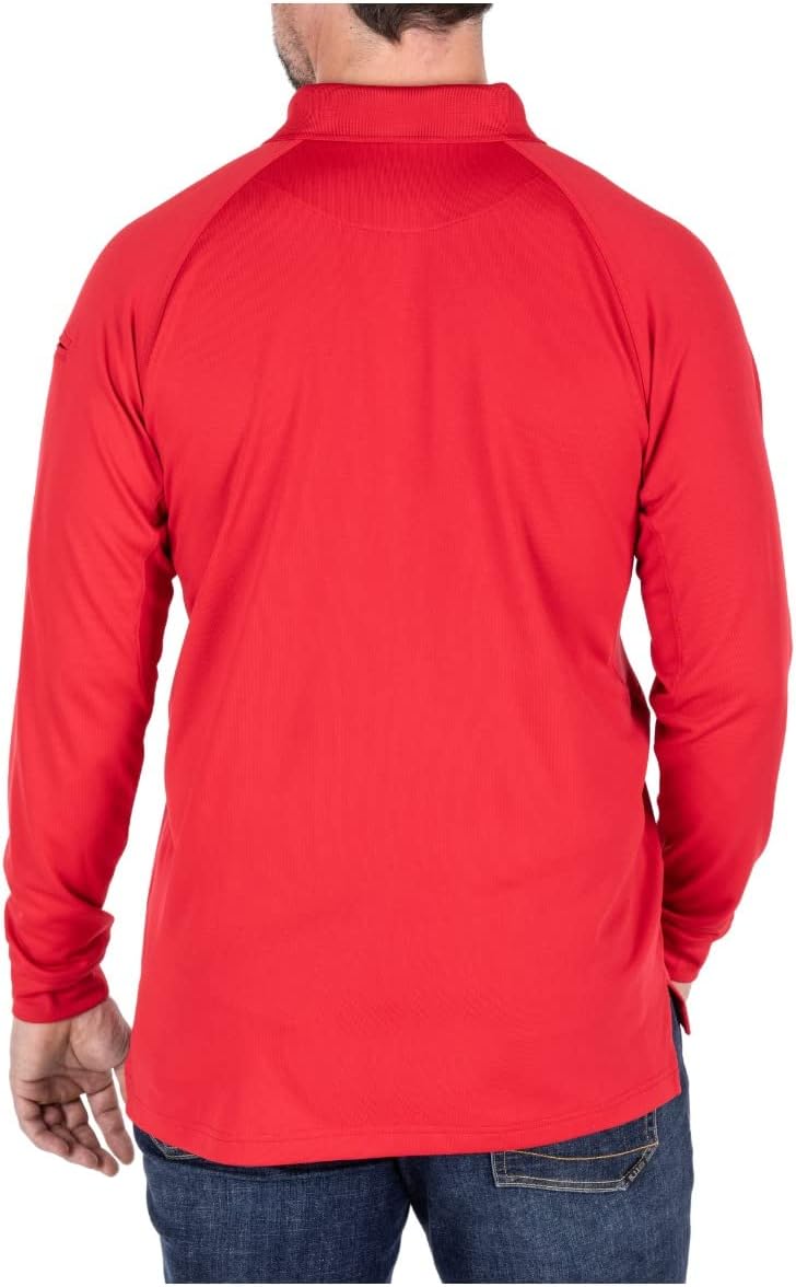 5.11 Tactical Men's Performance Long Sleeve Work Polo, 100% Polyester, Style 72049/72049T