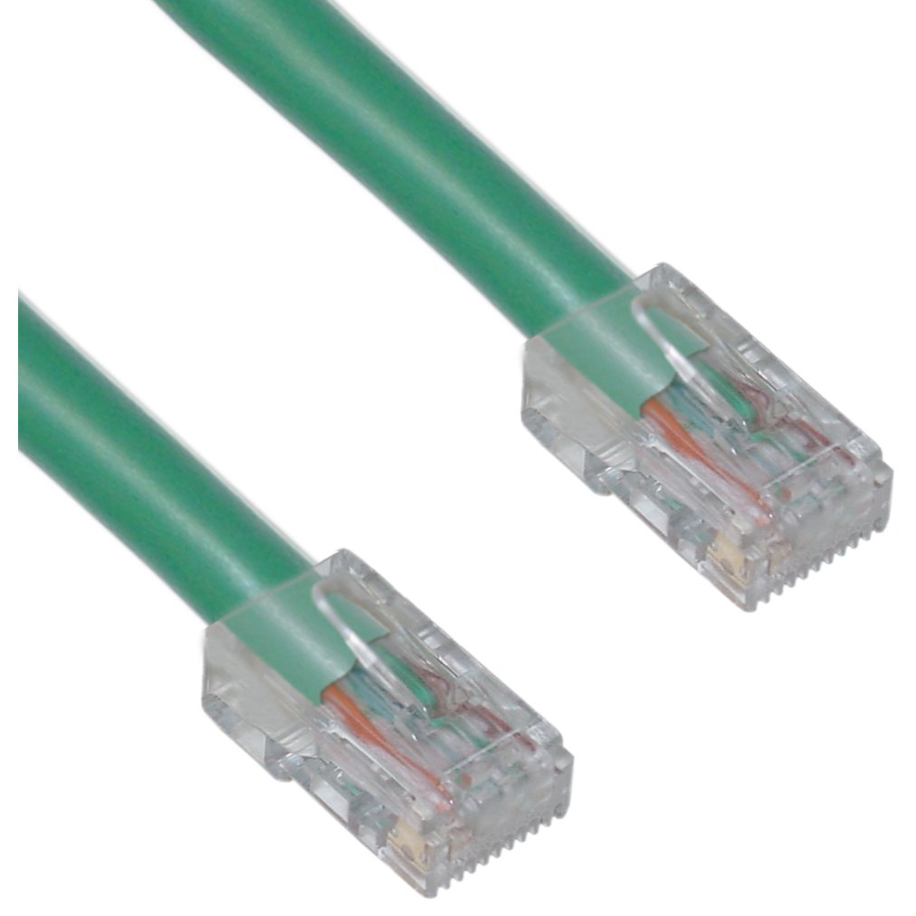 Unirise PC6-01F-GRN 1FT GREEN CAT6 PATCH CABLE, UTP, NO BOOTS