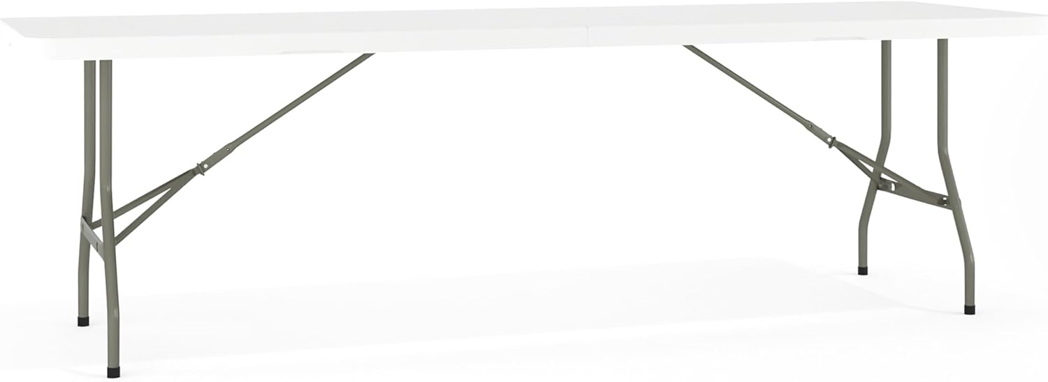 Flash Furniture Kathryn 8' Rectangular Plastic Folding Event Table with Carrying Handle