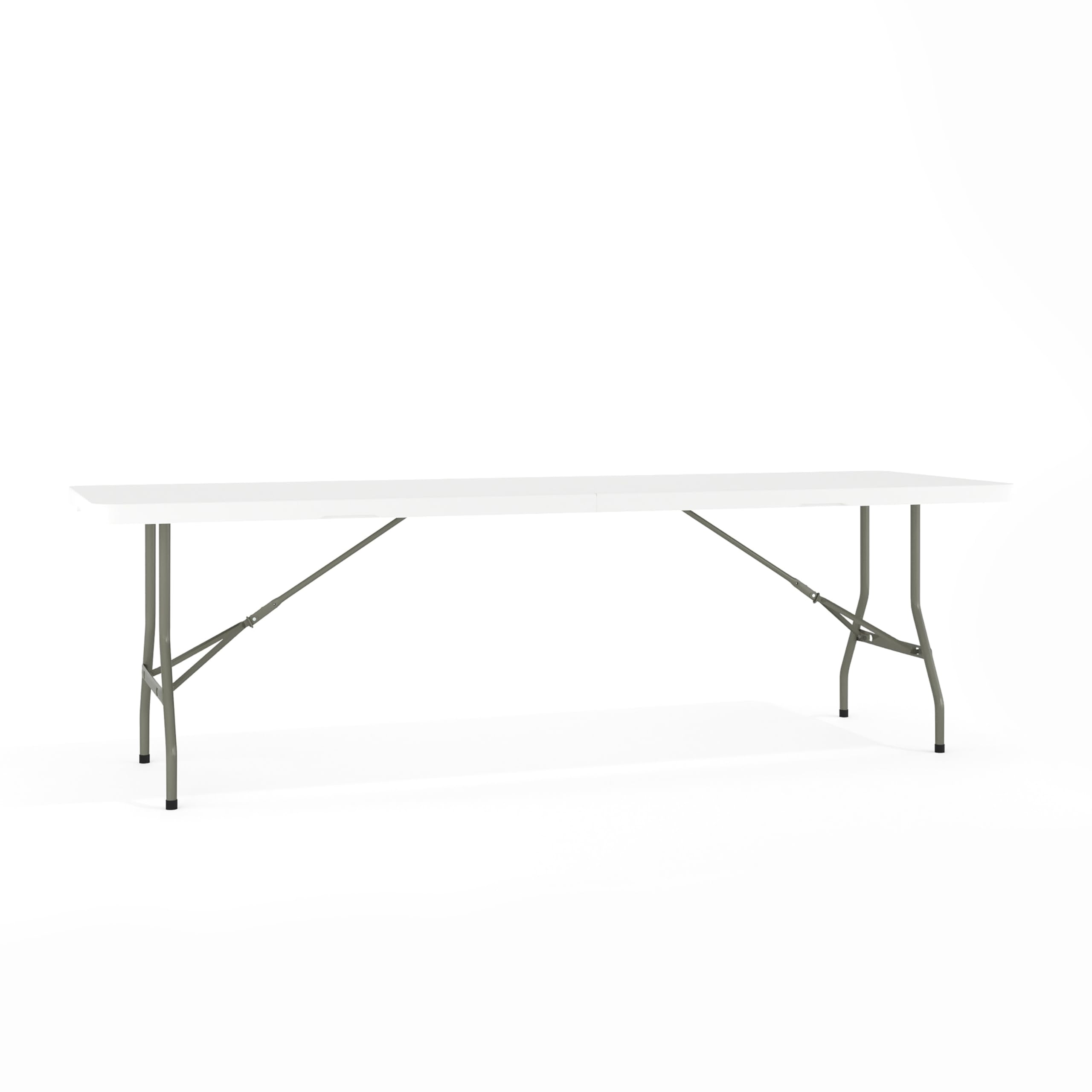 Flash Furniture Kathryn 8' Rectangular Plastic Folding Event Table with Carrying Handle