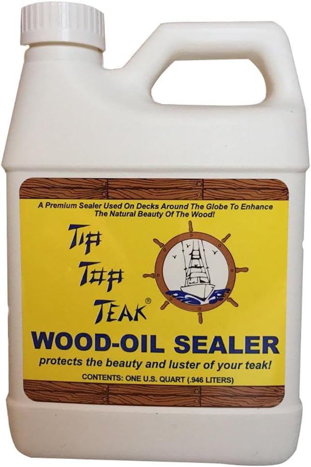 Wood-Oil Sealer, Teak Sealer, Wood Sealer, Boat Cleaner, Essential Boat Accessories, 1 quart