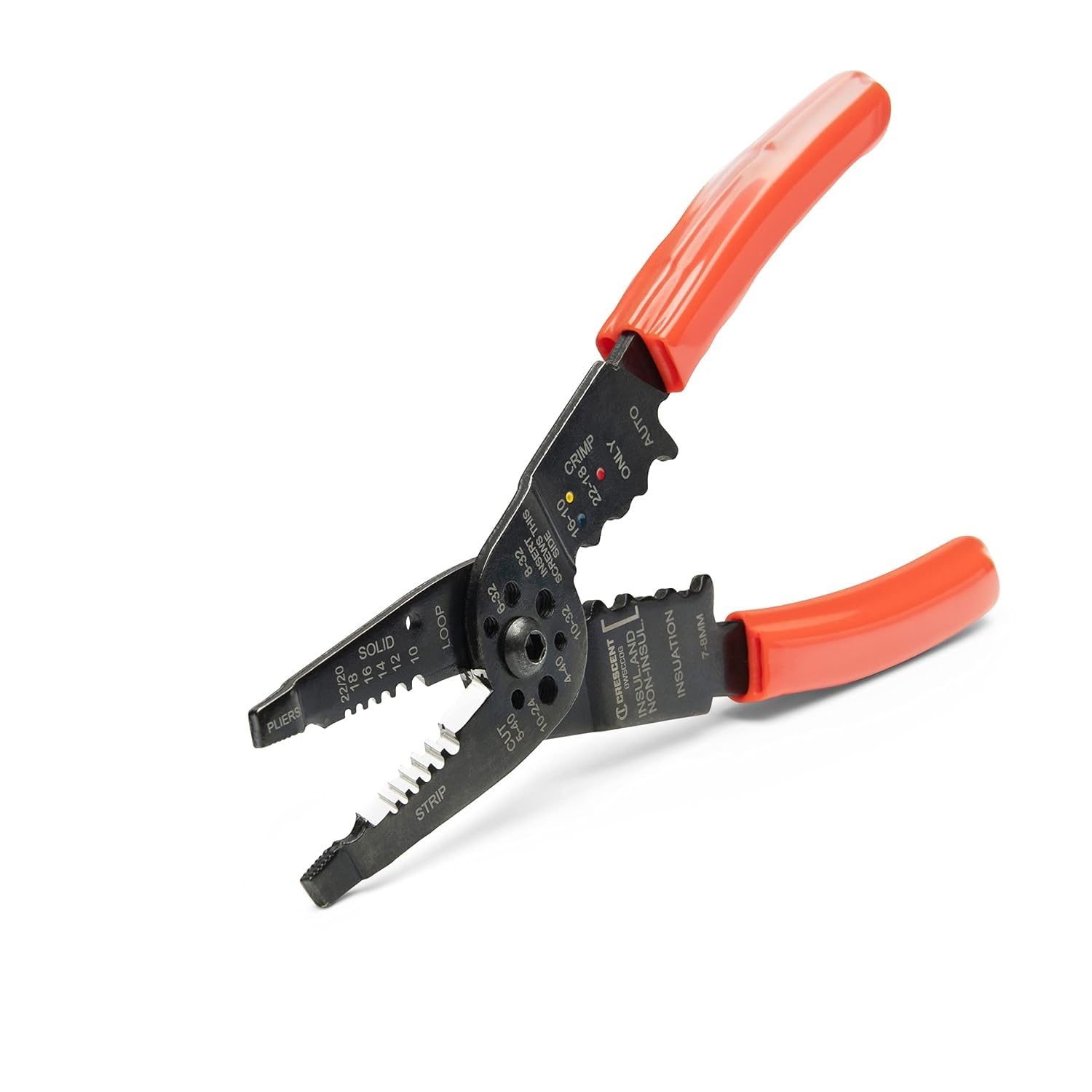 Crescent 8" Wire Stripper Crimper Cutter Dipped - 8WSCCDG