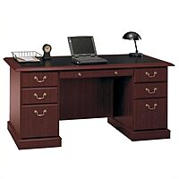 Bush Furniture Saratoga 66in Executive Desk with Drawers