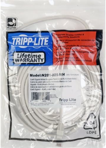 Tripp Lite Cat6 Gigabit Snagless Molded Patch Cable (RJ45 M/M)