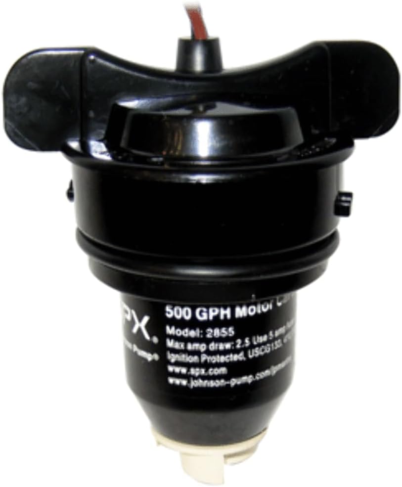 Johnson Pump - 28552 - Cartridge Pump Replacement Motor, Black One Size