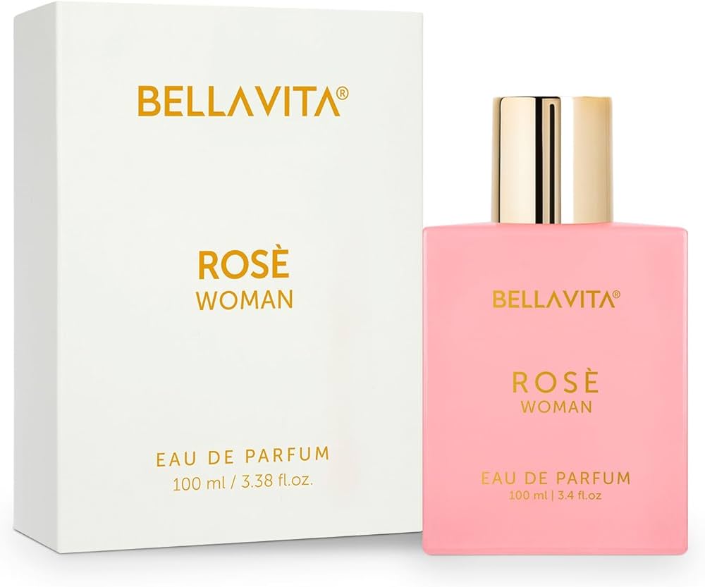 Bella Vita Luxury Rose Woman Eau De Parfum Perfume for Women with Black Currant, Vanilla, Jasmine|Floral & Sweet EDP Long Lasting Fragrance Scent 100 ML