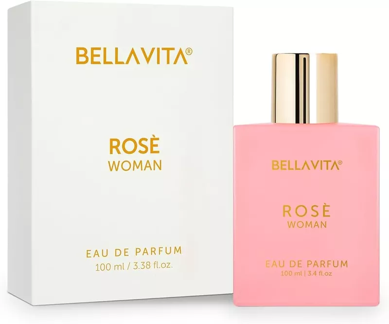 Bella Vita Luxury Rose Woman Eau De Parfum Perfume for Women with Black Currant, Vanilla, Jasmine|Floral & Sweet EDP Long Lasting Fragrance Scent 100 ML