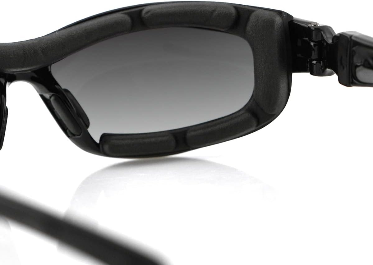 Bobster ® Road Hog 2, Gloss Black Frame, Dual Grade Reflective, Smoked, Amber, & Clear Lens