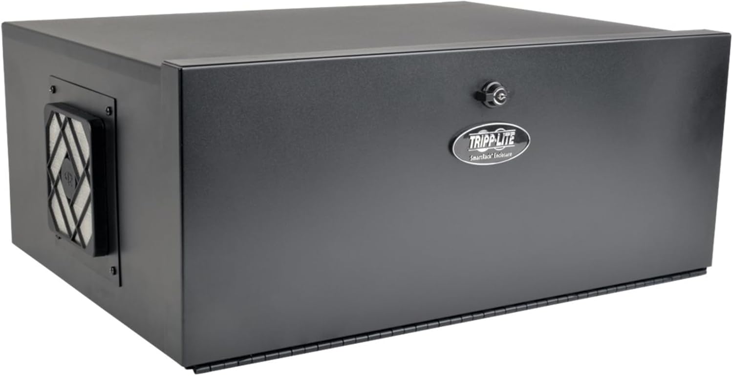 TRIPP LITE 5U Security DVR Lockbox Rack Enclosure 60lb Capacity, Black (SRDVRLB)