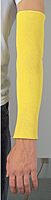 MCR Safety 9378 Kevlar Regular Weight 36 Gauge Plain Sleeve, Yellow, 18-Inch