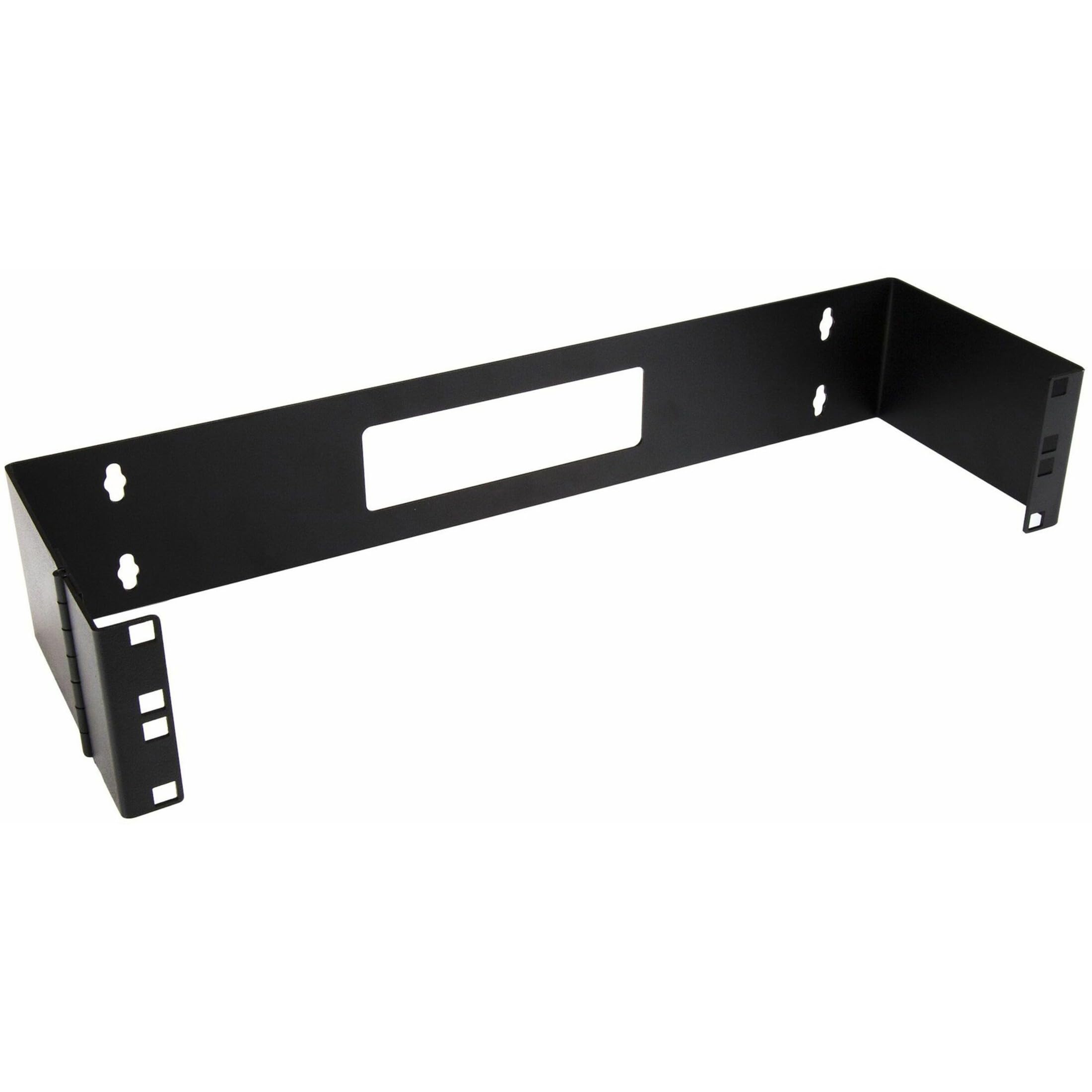 StarTech.com 2U Hinged Wall Mount Patch Panel Bracket - 6 inch Deep - 19" Patch Panel Swing Rack for Shallow Network