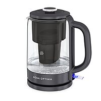 Aqua Optima Electric Kettle with Water Filter, 1500W 1.7L, Black