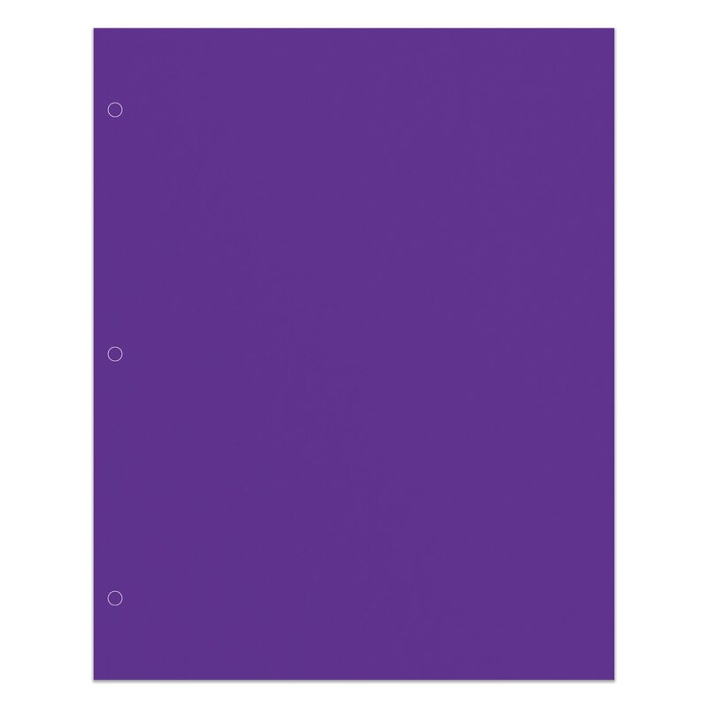 Office Depot® Brand 2-Pocket School-Grade Paper Folder, Letter Size, Purple