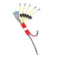 12V Battery Connector Kit CE12VB5FK | Easy 5-Lead Fused System for Any Marine Electronics | Power Depth Finders, GPS Units