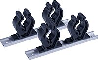 Sea-Dog Track Rod Holder - 7" Tracks - 4 Rod Clips