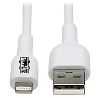 Tripp Lite Safe-IT USB-A to Lightning Charge Cable, Hospital-Grade Protection Cable (M/M), MFi Certified - M100AB-02M-WH