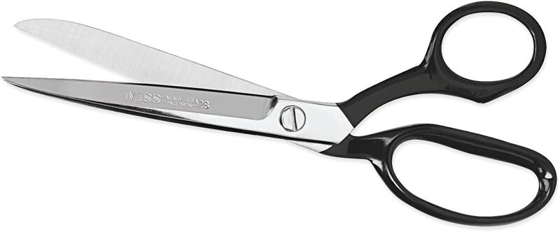 Crescent Wiss 8-1/8" Industrial Bent Trimmers - Heavy Duty Scissors Cutting Tool for Sewing Fabric, Carpet, Drapery