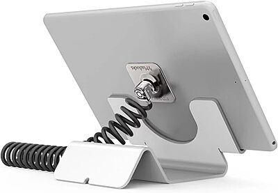 Universal Security Tablet Holder With Security Cable Lock and Plate, Black (CL12UTHBB)