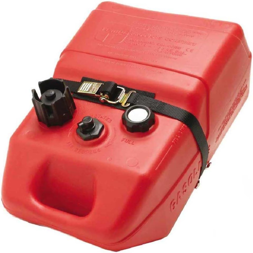 BoatBuckle Kwik-Lok Gas Tank Battery Box with Tie-Down Strap, 1-Inch x 4-Feet, Beige (F05343)