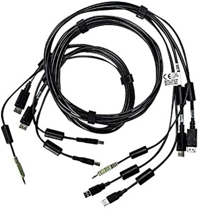 Vertiv Avocent Dual USB Keyboard and Mouse, Dual DisplayPort and Audio Cable, 6 ft. - CBL0108