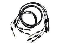 Vertiv Avocent Dual USB Keyboard and Mouse, Dual DisplayPort and Audio Cable, 6 ft. - CBL0108