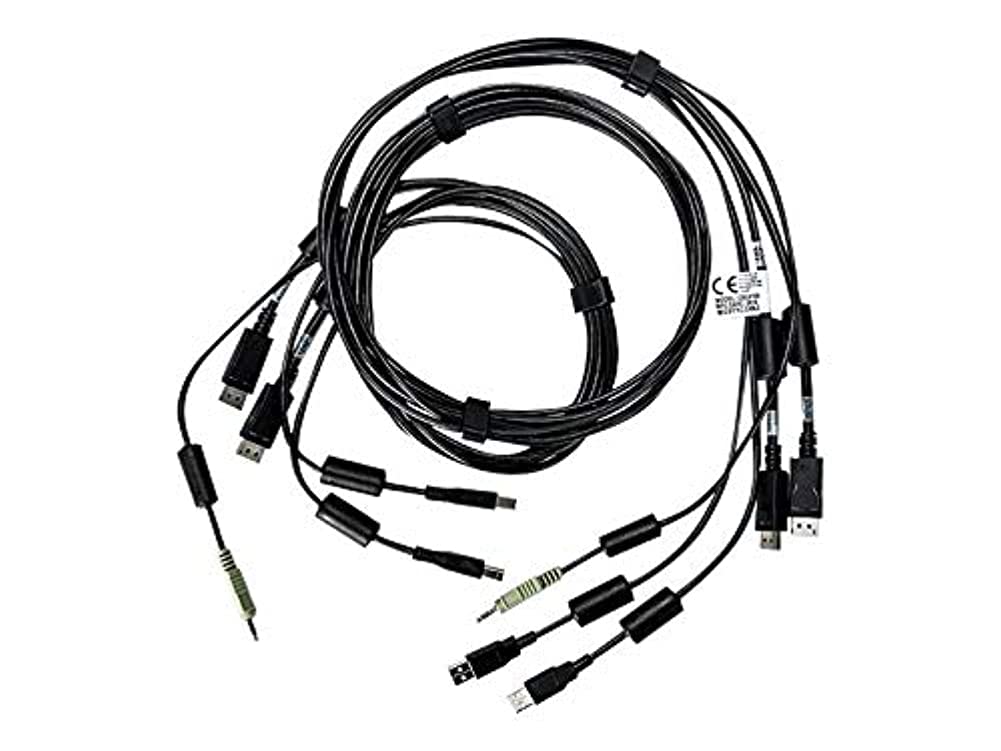 Vertiv Avocent Dual USB Keyboard and Mouse, Dual DisplayPort and Audio Cable, 6 ft. - CBL0108