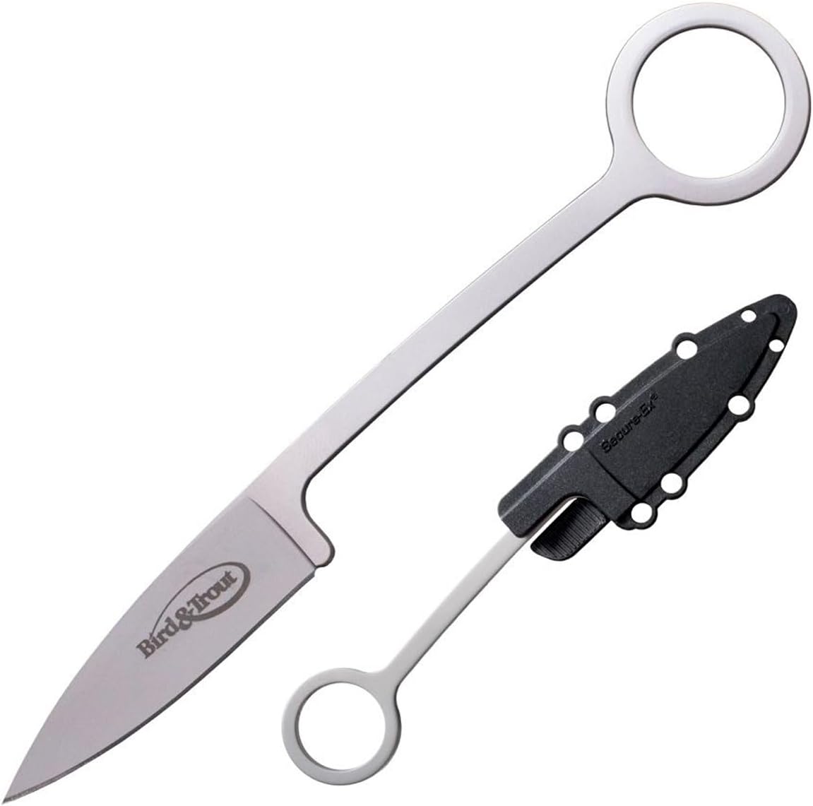 Cold Steel Bird & Trout 2.25" Compact Lightweight Durable Japanese AUS8A Stainless Steel Fixed Blade Drop Point Outdoor