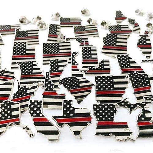 THIN BLUE LINE USA Thin Red Line State Pins