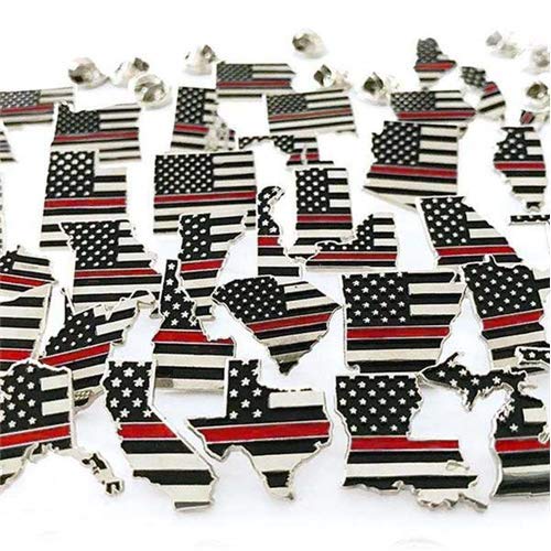 THIN BLUE LINE USA Thin Red Line State Pins